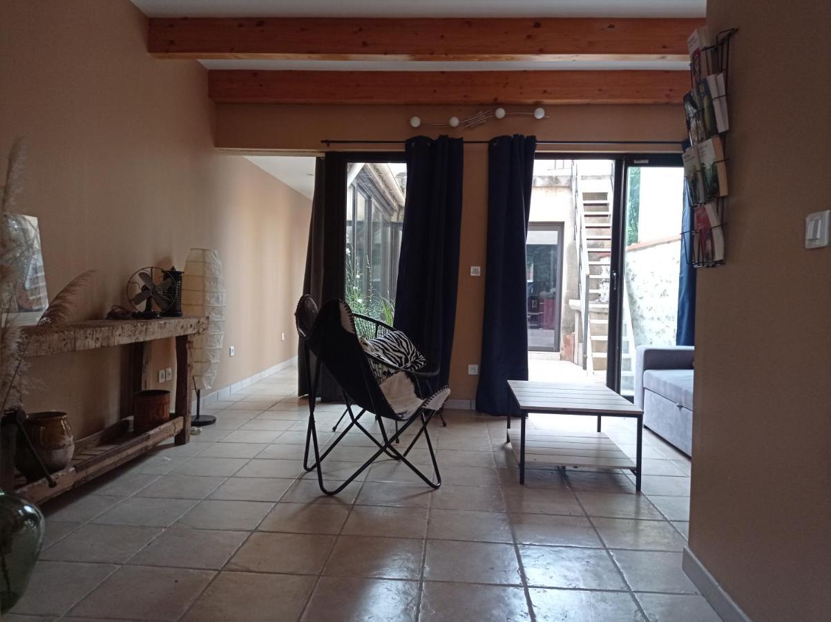 Maison De Charme Avec Patio Et Terrasse De Toit Estagel Екстериор снимка